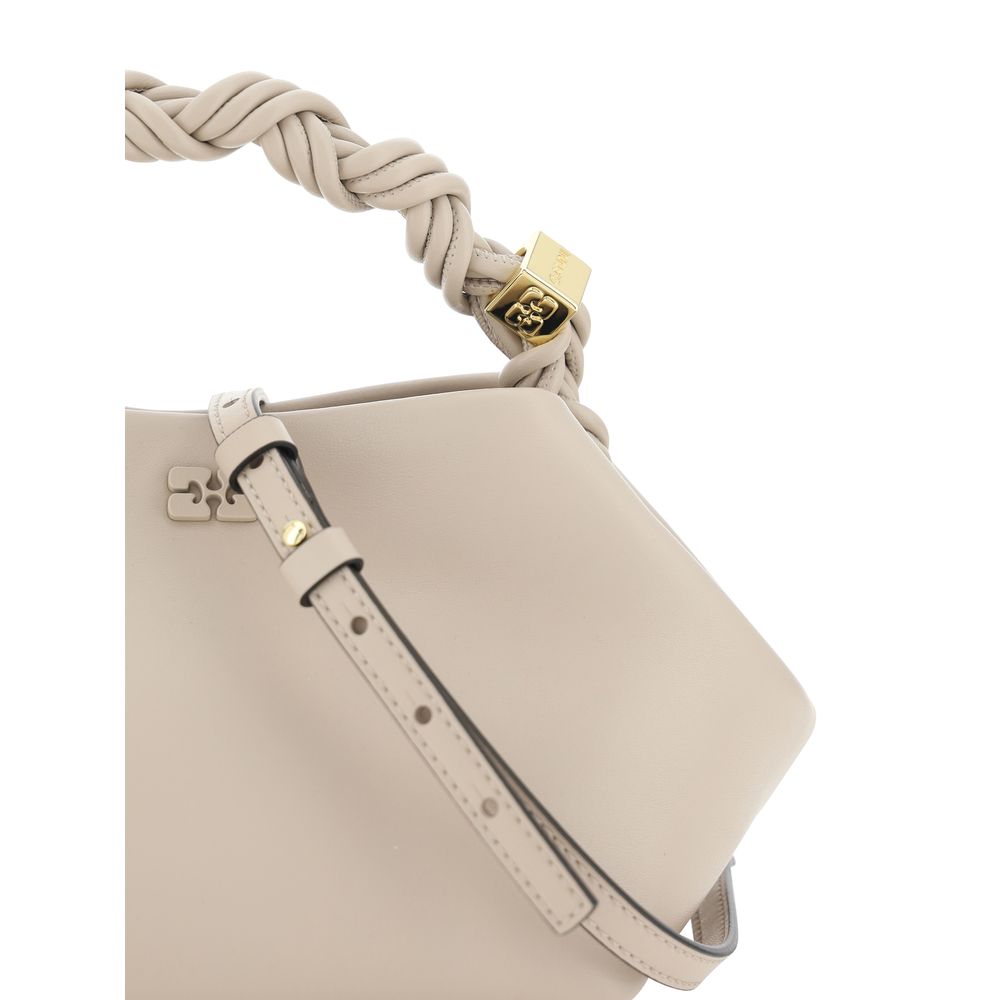 Ganni White Recycled Leather Handbag