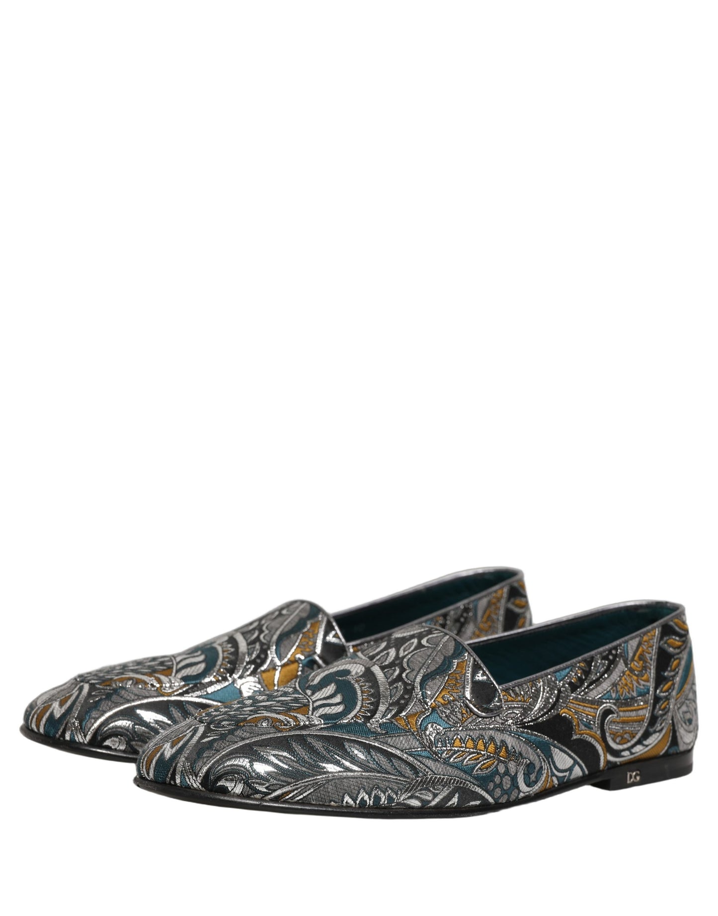 Dolce & Gabbana Multicolor Paisley Brocade Men Loafers Shoes
