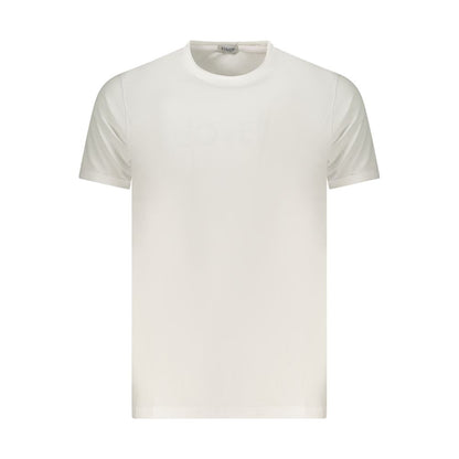 Coveri Moving White Cotton Men's T-Shirt