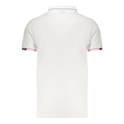 Lotto White Polyester Men's Polo Shirt