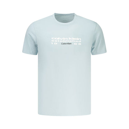 Calvin Klein Blue Cotton T-Shirt