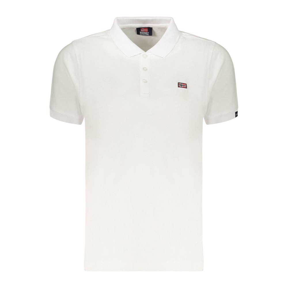 Norway 1963 White Cotton Polo Shirt
