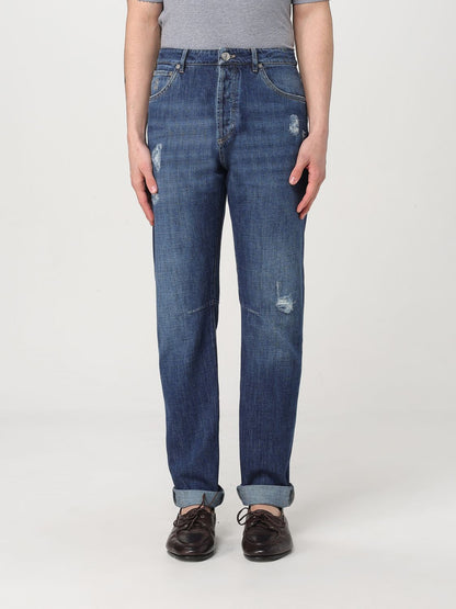 Brunello Cucinelli Blue Denim Straight-Leg Jeans
