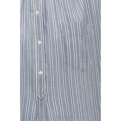 Marant Etoile Blue Cotton Pattern Shirt