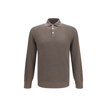 Brunello Cucinelli Brown Cotton Shirt