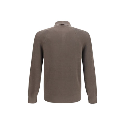 Brunello Cucinelli Brown Cotton Shirt
