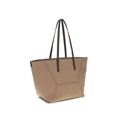 Brunello Cucinelli Beige Cotton Handbag