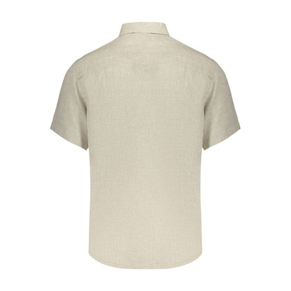 North Sails Beige Linen Shortsleeve Shirt