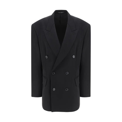 Balenciaga Black Wool Oves Aries Blazer