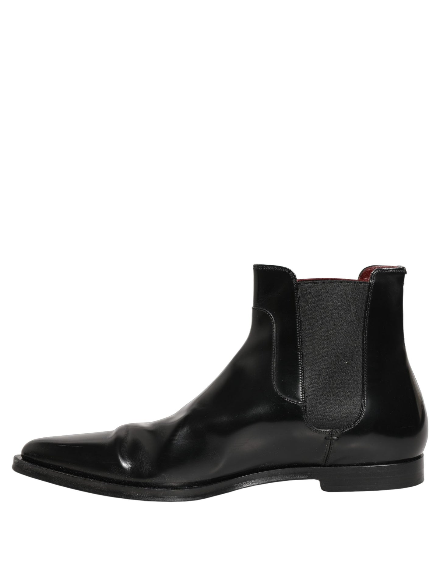 Dolce & Gabbana Black Chelsea Slip On Men Ankle Boots Shoes