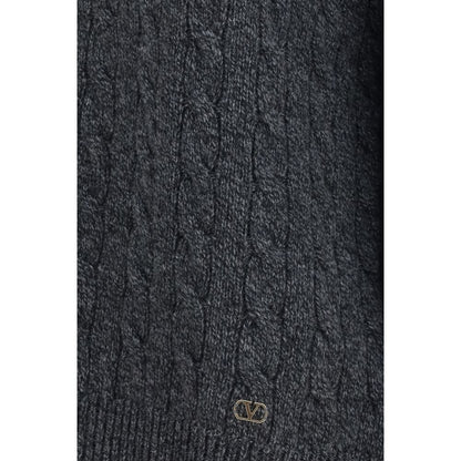 Valentino Gray Wool Oves Aries Sweatshirt