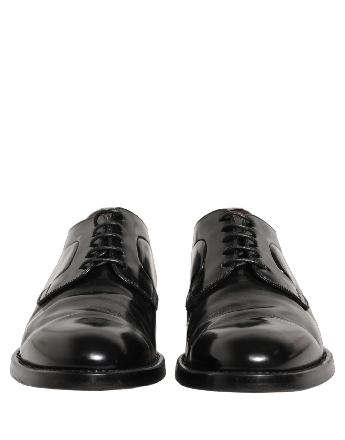 Dolce & Gabbana Black Leather Derby Dress Men Formal Shoes