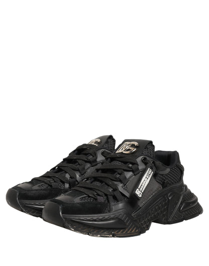 Dolce & Gabbana Black Airmaster Low Top Sneakers Shoes