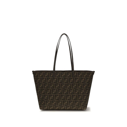 Fendi Brown Fabric Shoulder Bag
