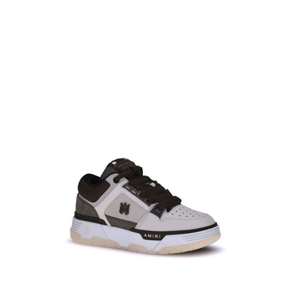 Amiri Brown Calf Leather Bos Taurus Low Top Sneakers