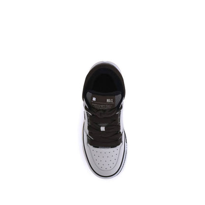 Amiri Brown Calf Leather Bos Taurus Low Top Sneakers