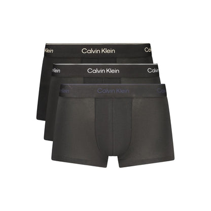 Calvin Klein Black Cotton Menswear Short