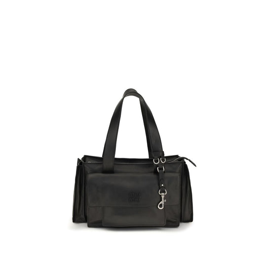 Miu Miu Brown Calf Leather Bos Taurus Shoulder Bag