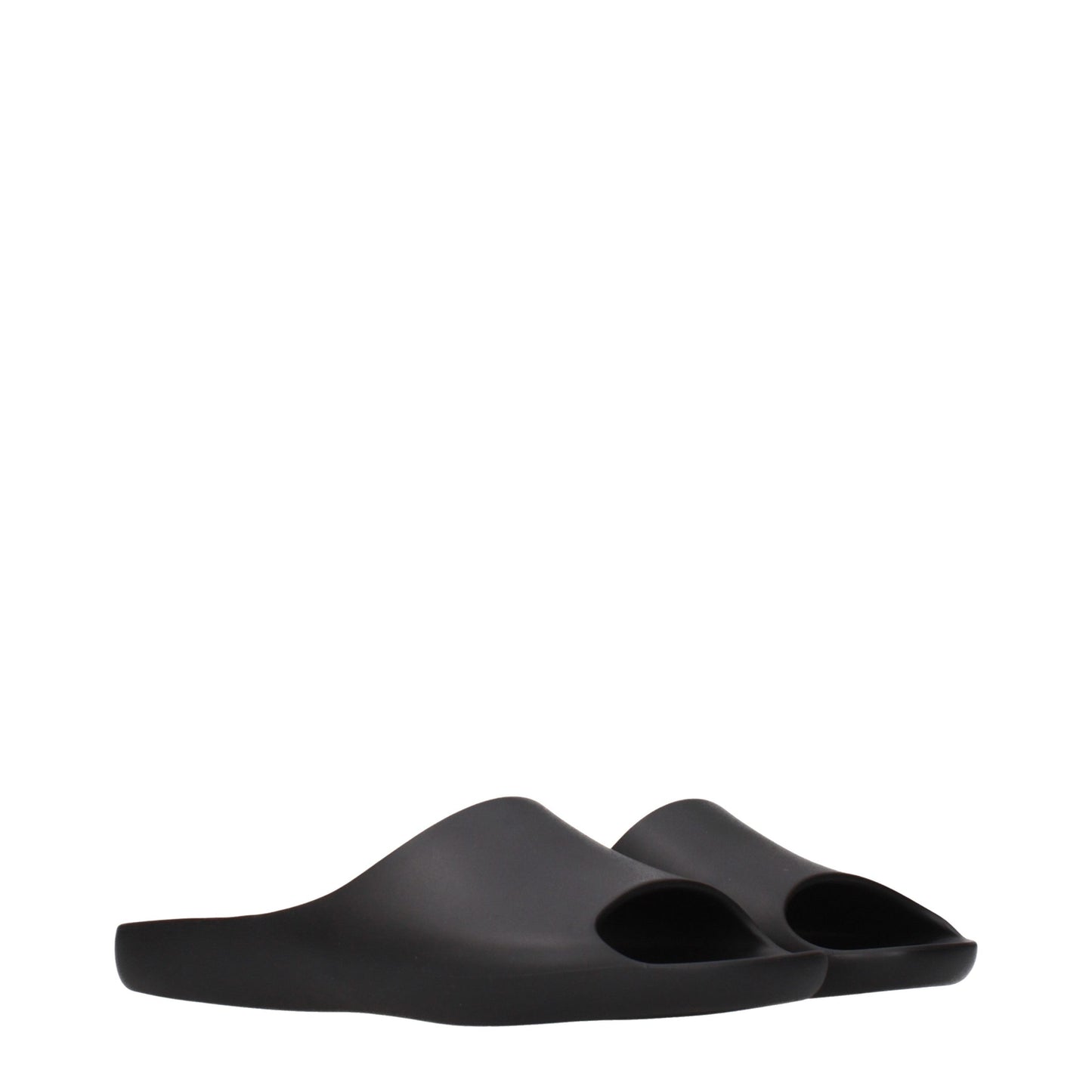 The Row Black Cotton Slippers