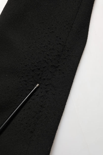 Dolce & Gabbana Black Logo Crest SingleBreasted Coat Blazer