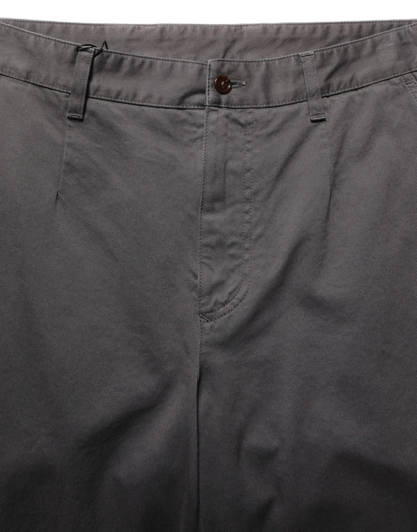 Dolce & Gabbana Dark Gray Cotton Straight Chino Trouser Pants