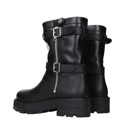 Christian Dior Black Leather Ankle Boots