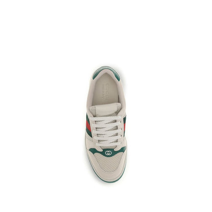 Gucci Beige Fabric Low Top Sneakers