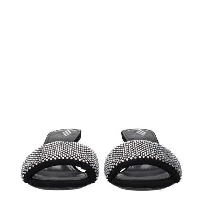 Prada Black Fabric Stiletto Heel Sandals
