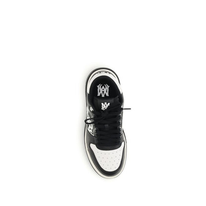 Amiri Black Calf Leather Bos Taurus Low Top Sneakers