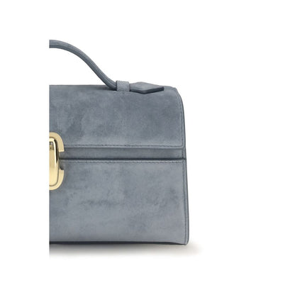 Savette Blue Calf Leather Bos Taurus Handbag