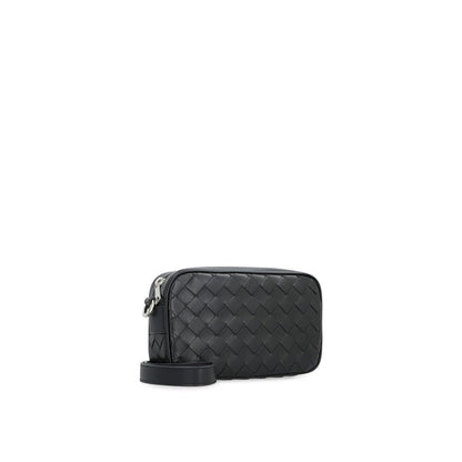 Bottega Veneta Black Calfskin Shoulder Bag