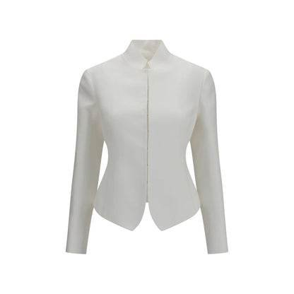 The Row White Linen Jacket