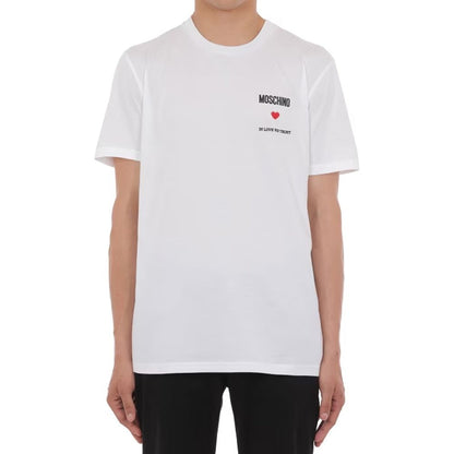Moschino Couture White Cotton T-Shirt