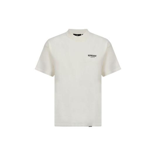 Represent White Cotton T-Shirt