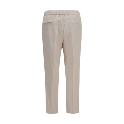 Brunello Cucinelli Beige Cotton Casual Pants