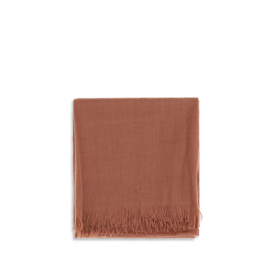 Brunello Cucinelli Orange Cashmere Foulard