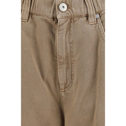 Brunello Cucinelli Beige Cotton Jeans Denim