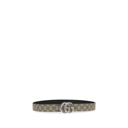 Gucci Beige Calf Leather Bos Taurus Regular Belt