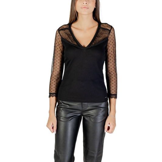 Morgan De Toi Black Polyester Blouse