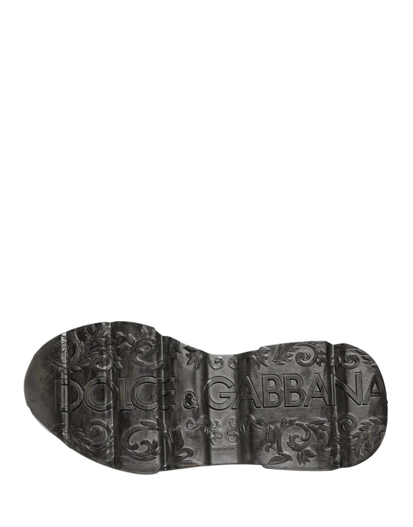 Dolce & Gabbana White Silver Daymaster Low Top Men Sneakers Shoes