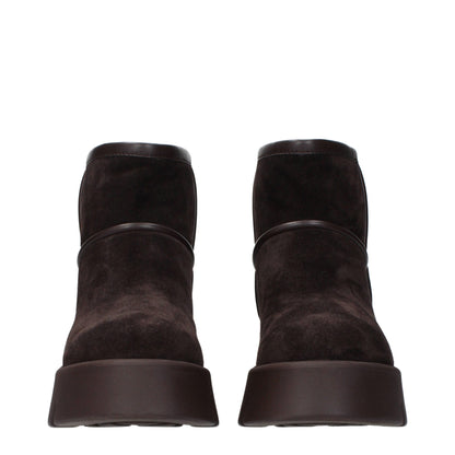 Gianvito Rossi Brown Leather Ankle Boots