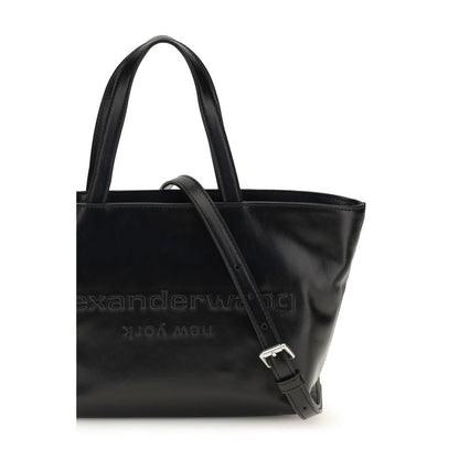 Alexander Wang Black Calf Leather Bos Taurus Shoulder Bag