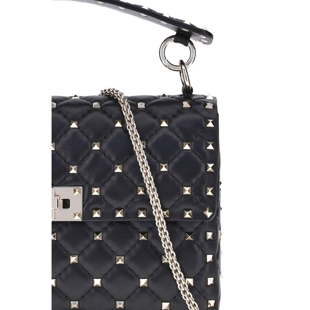 Valentino Garavani Black Lamb Ovis Aries Aries Shoulder Bag