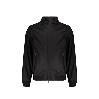 Herno Black Cotton Bomber
