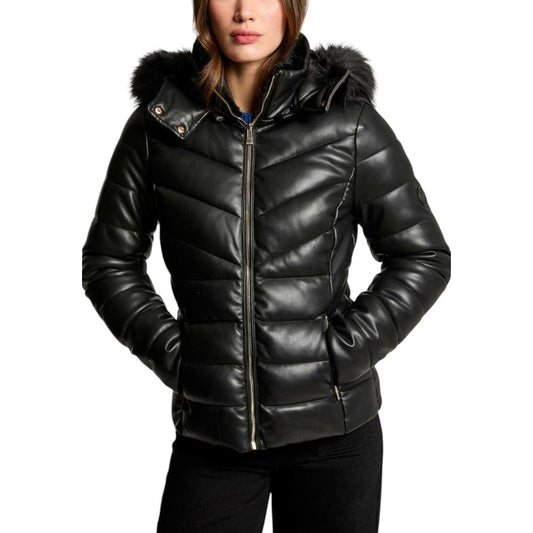 Morgan De Toi Black Polyethylene Full-Length Jacket