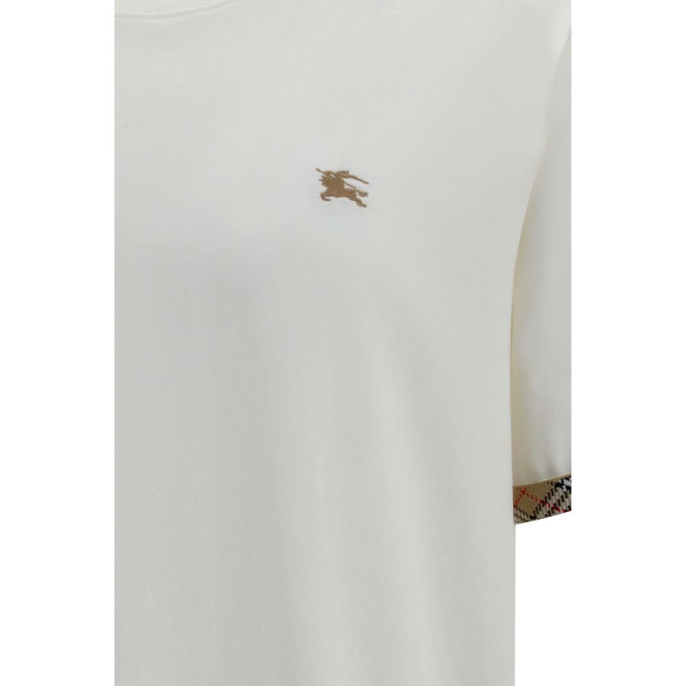 Burberry White Cotton T-Shirt