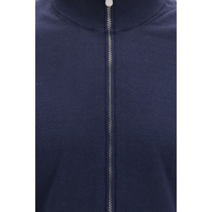 Brunello Cucinelli Blue Cotton Cardigan