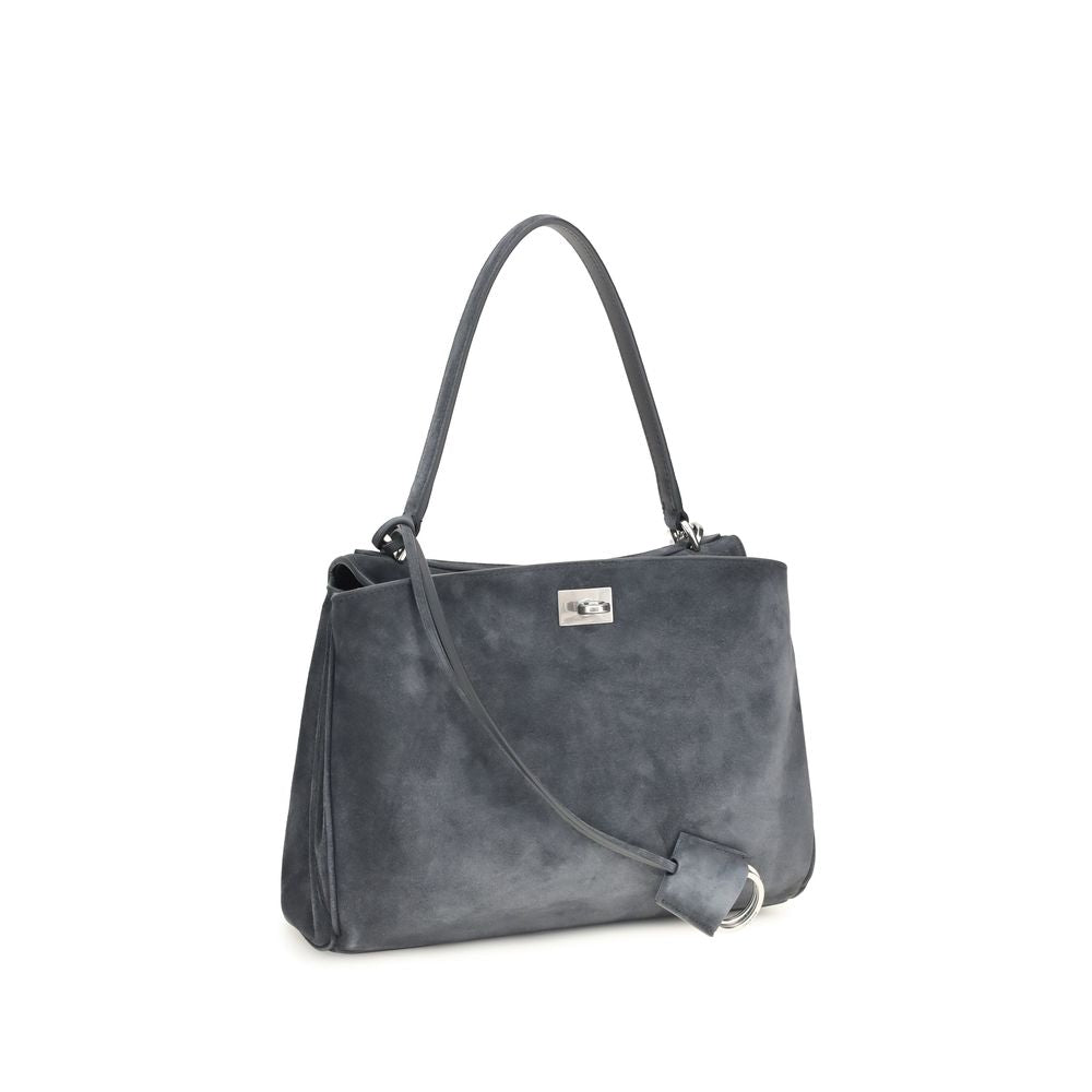 Balenciaga Gray Calf Leather Bos Taurus Shoulder Bag