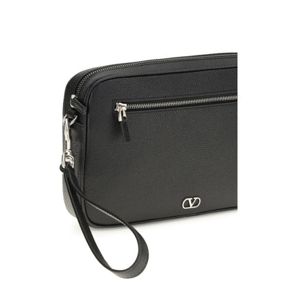Valentino Garavani Black Calf Leather Bos Taurus Wallet
