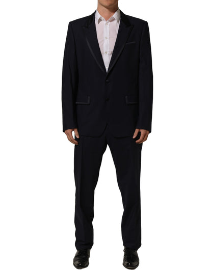 Dolce & Gabbana Dark Blue Single Breasted 2 Piece Men Suit